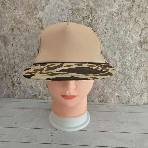 The Madhatter Camouflage Trucker Mesh Back Snapback Hat - Picture 1 of 8